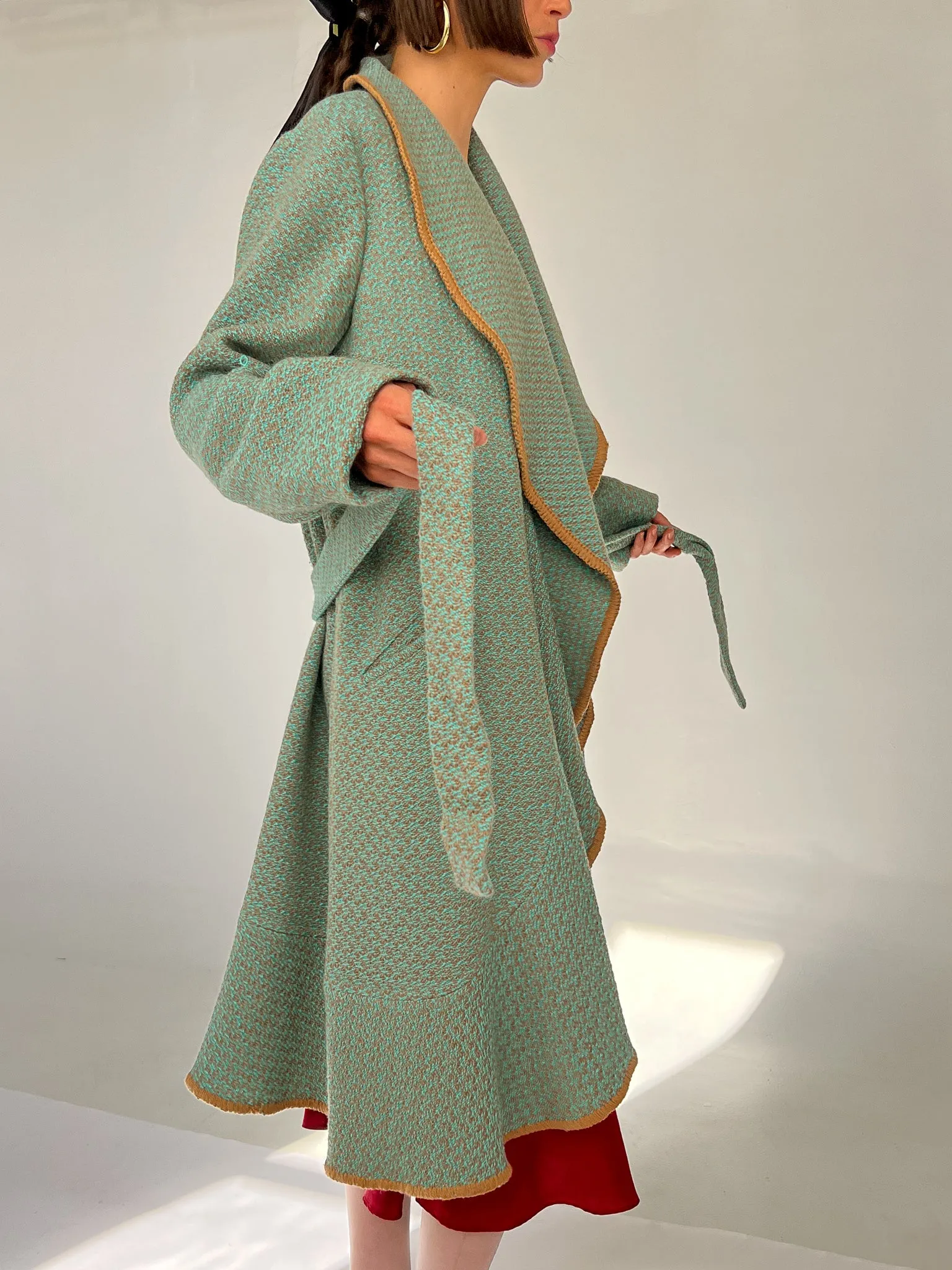 Missoni Aqua Wrap Knit Coat (L)