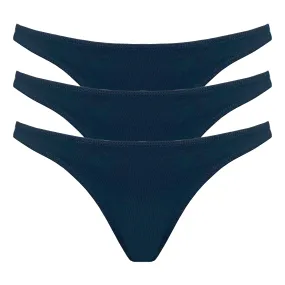 {Navy} organic thong