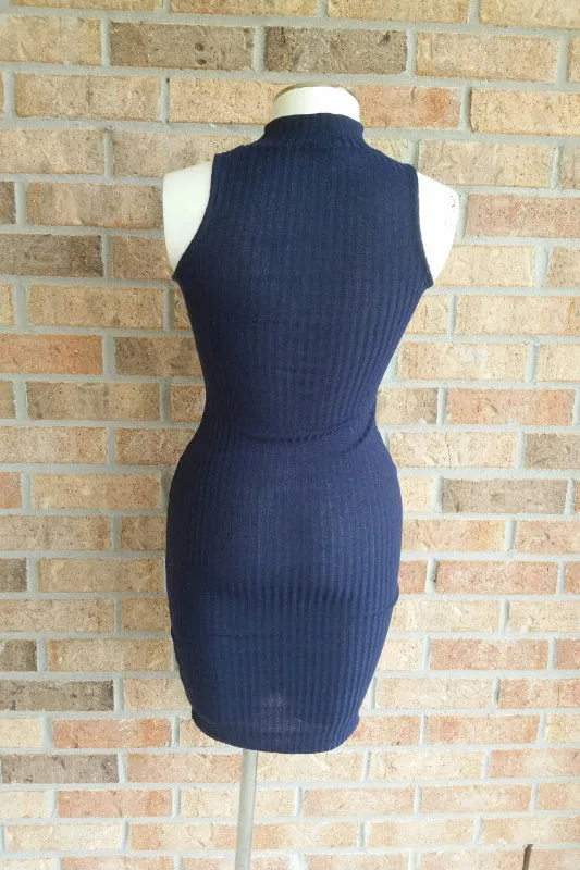 Navy Sleeveless Dress