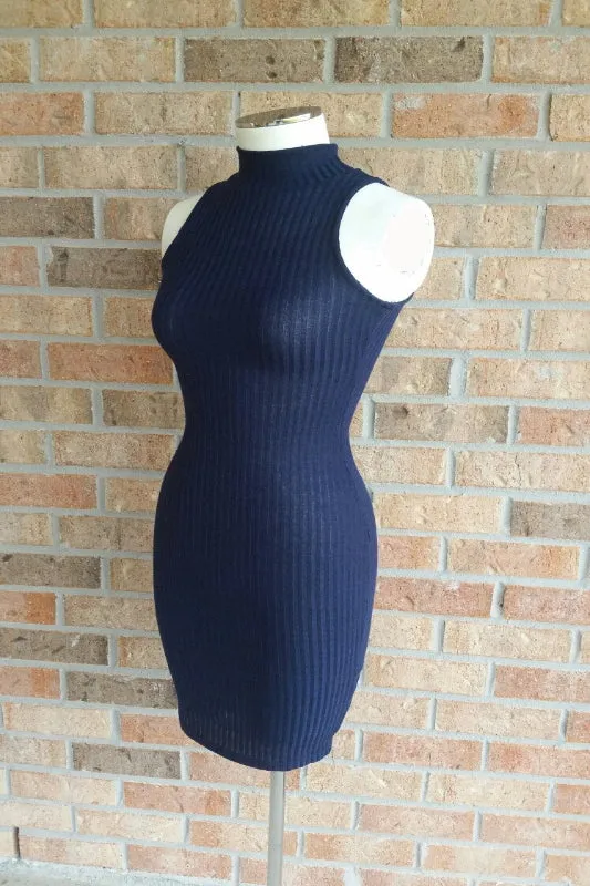 Navy Sleeveless Dress