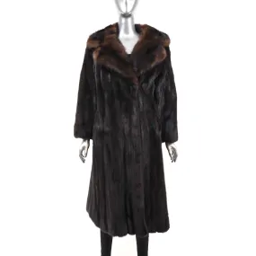 Neiman-Marcus Mahogany Mink Coat- Size L