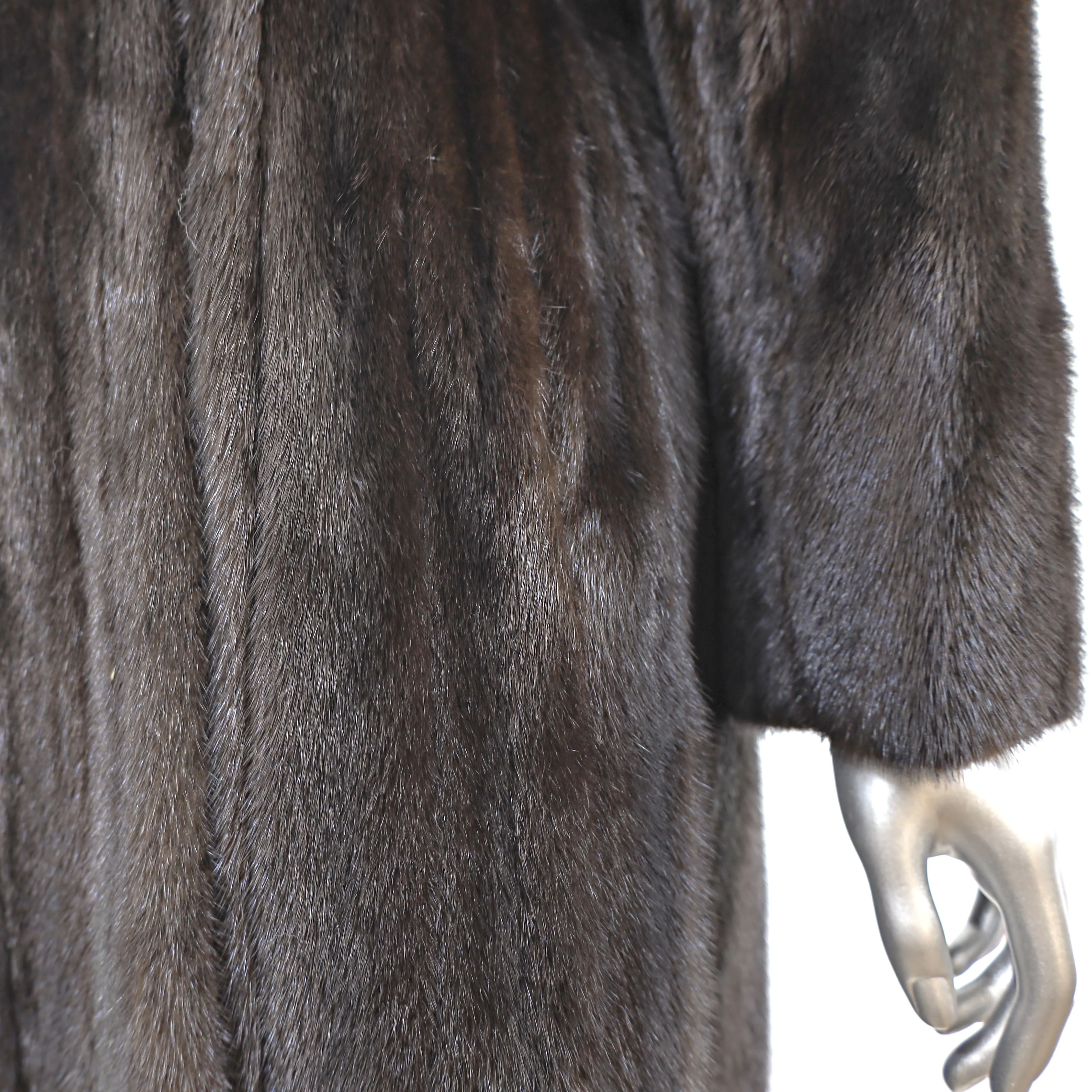 Neiman-Marcus Mahogany Mink Coat- Size L