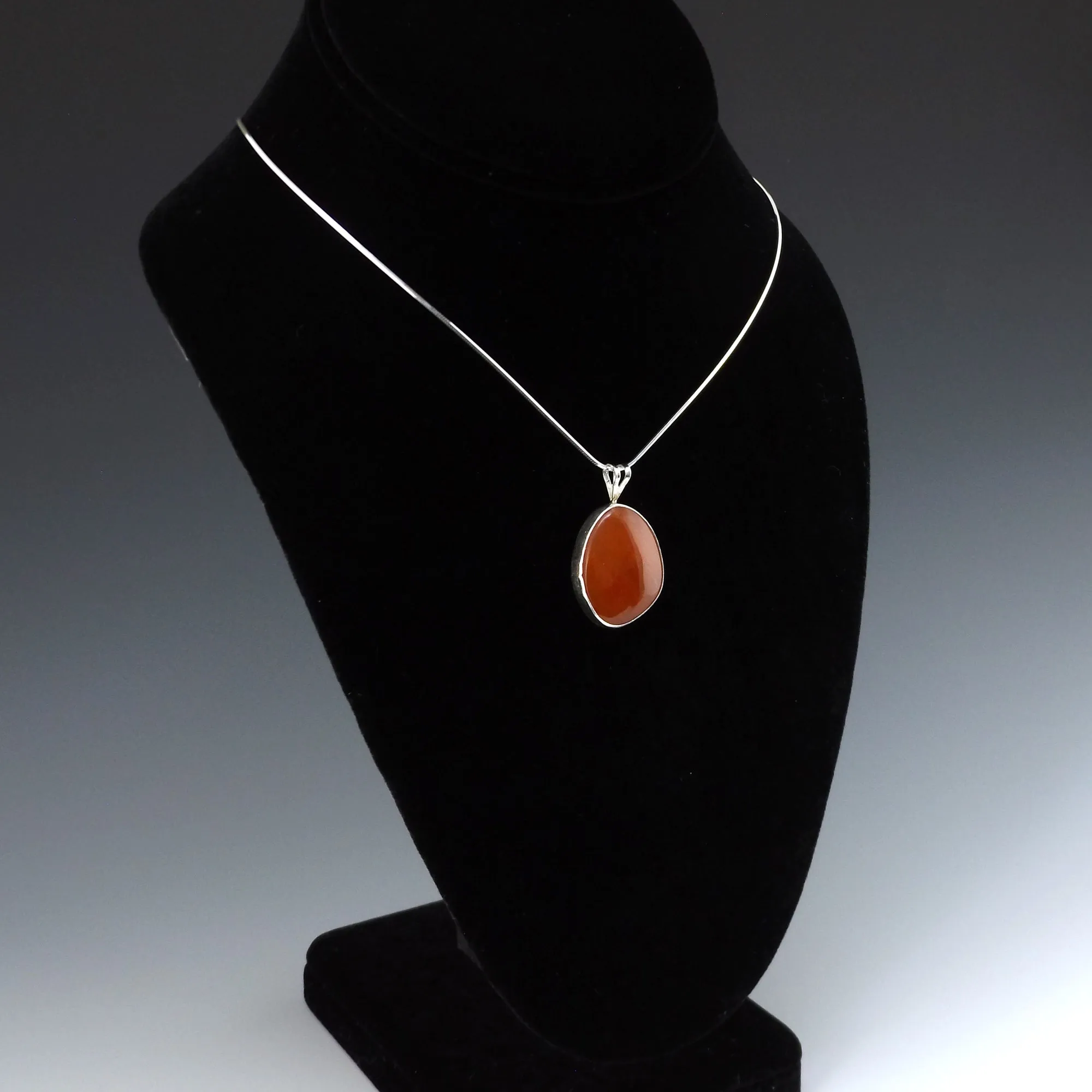 North Carolina Carnelian Pendant Necklace