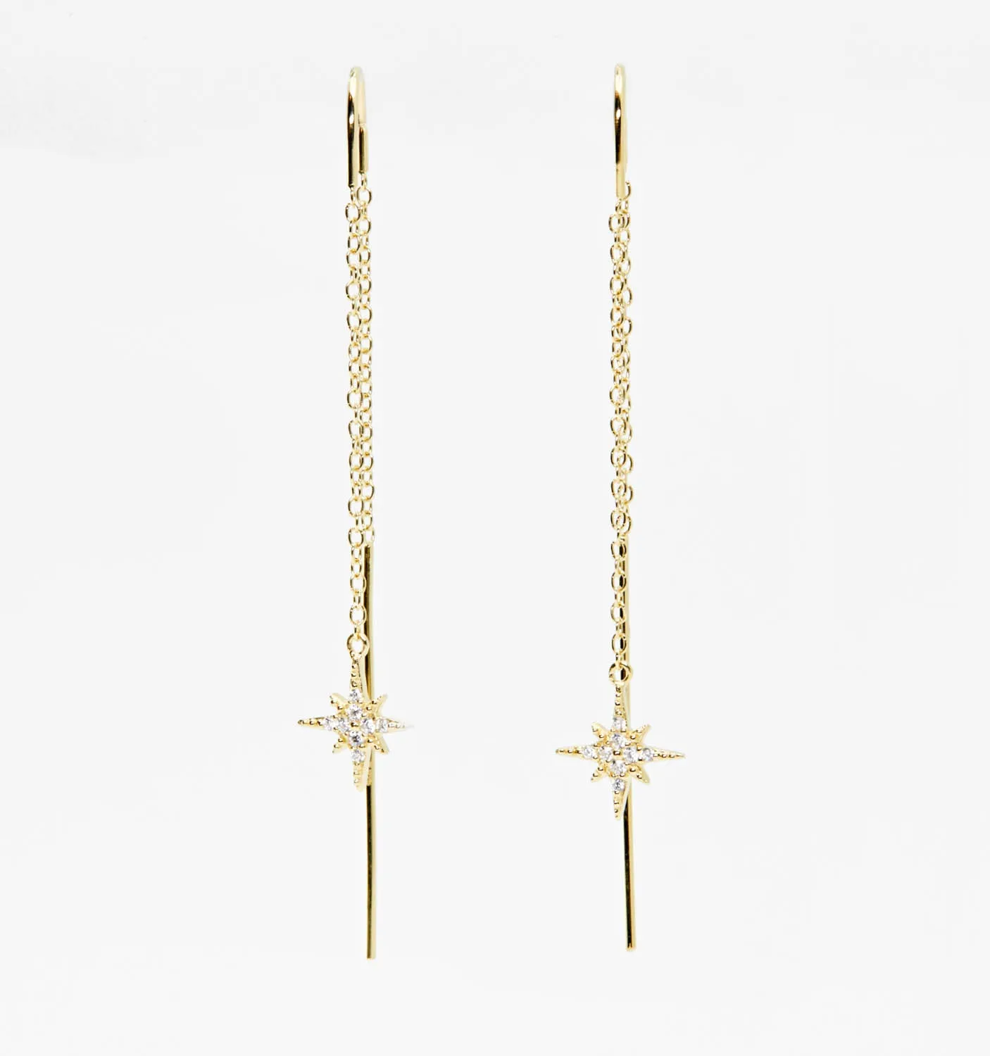 North Star Threader Earrings