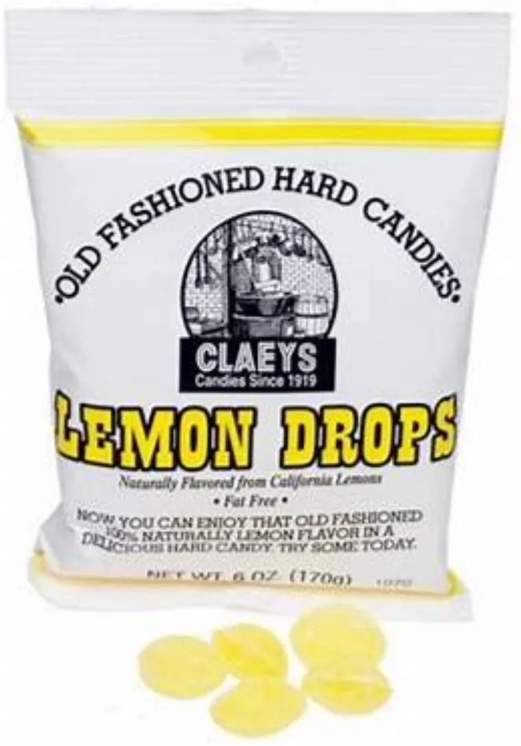 Nostalgic Old Fashioned Claey’s Lemon  Sanded Hard Candy