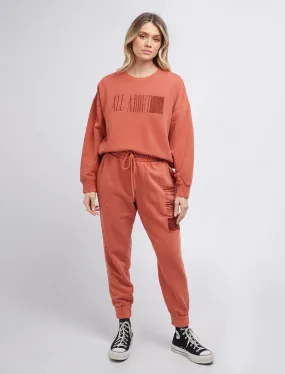 old favourite track pant - rust