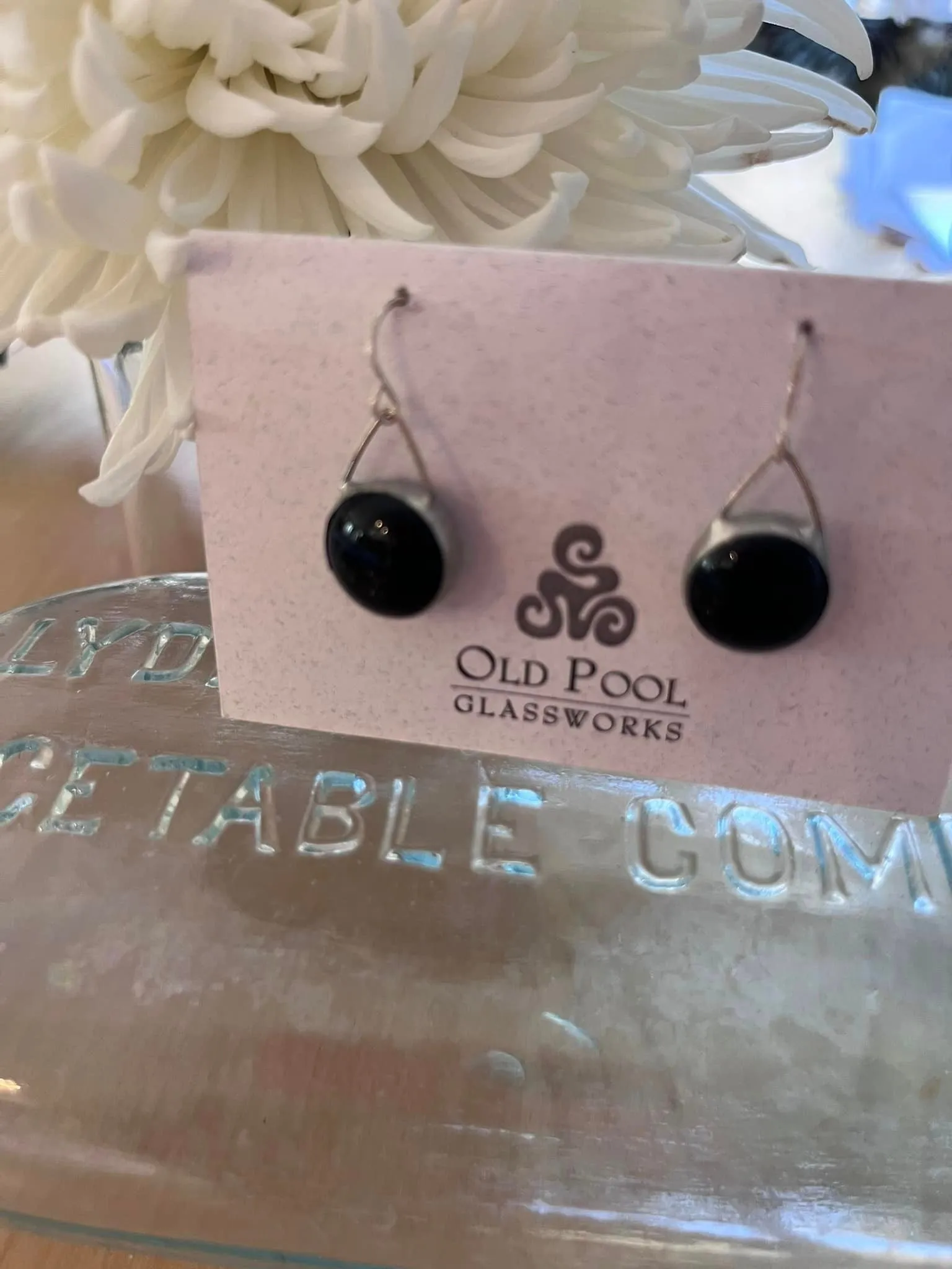 Old Pool Glass Works Earrings