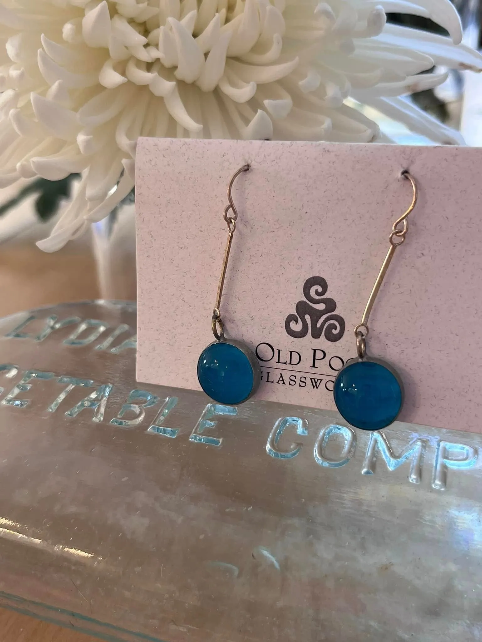 Old Pool Glass Works Earrings