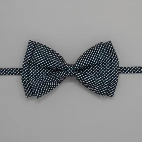 Old School Blue Geometric Bowtie