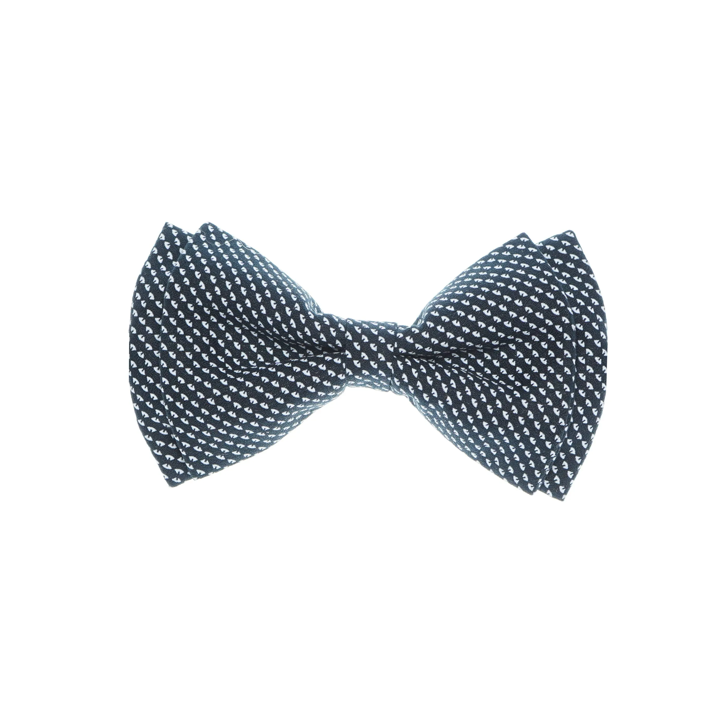 Old School Blue Geometric Bowtie