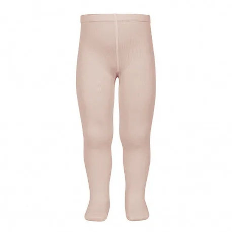 Plain stitch basic tights OLD ROSE