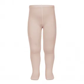 Plain stitch basic tights OLD ROSE