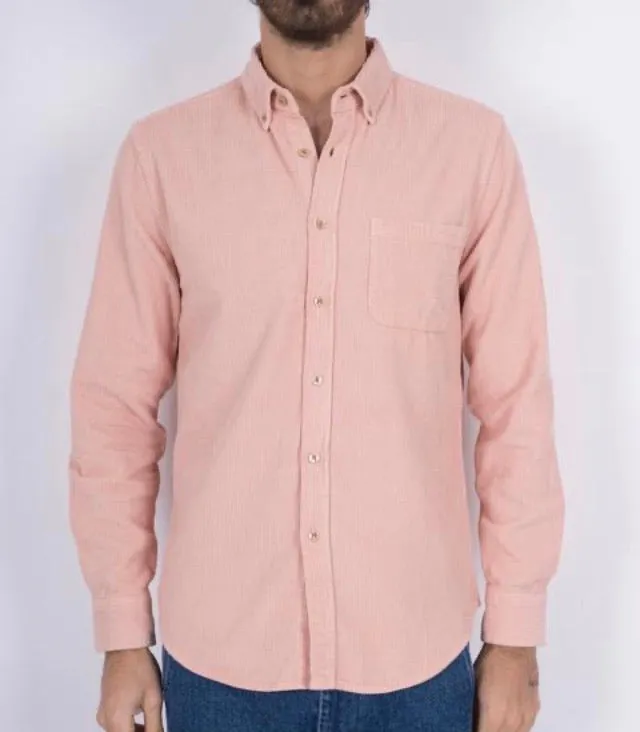 PORTUGUESE FLANNEL Lobo Old Rose Corduroy Shirt