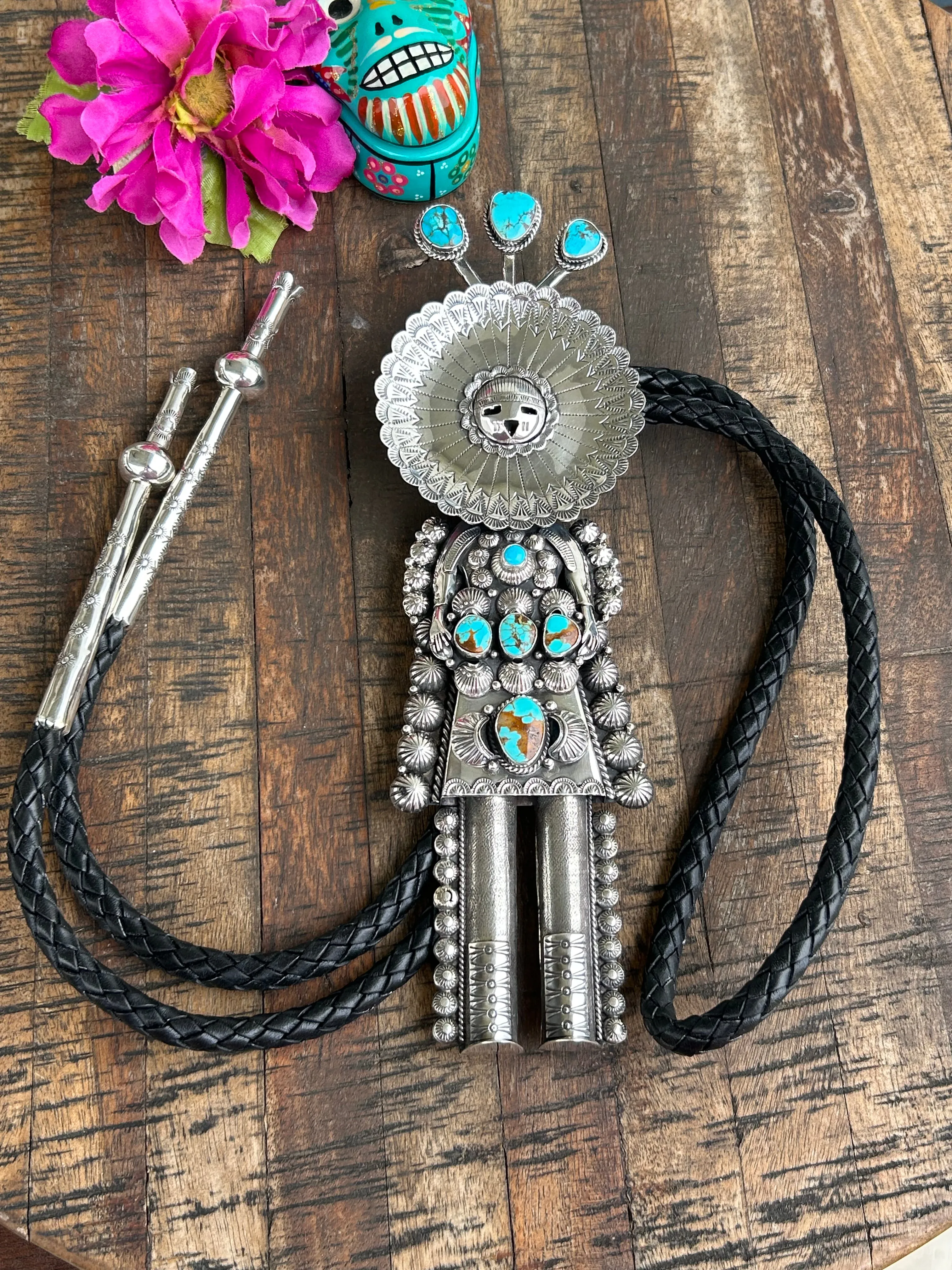 "Sun Face" Kachina Bolo