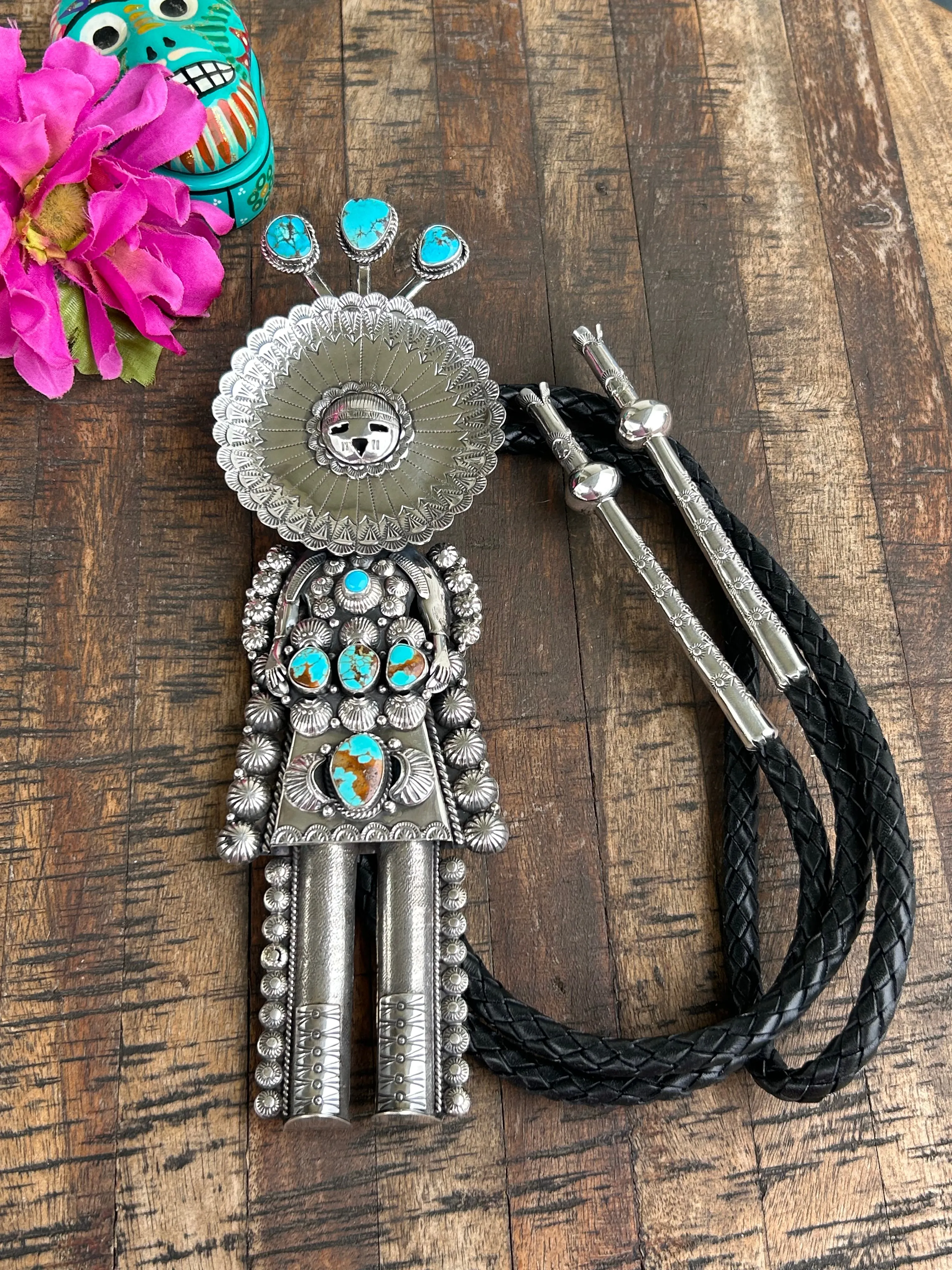 "Sun Face" Kachina Bolo