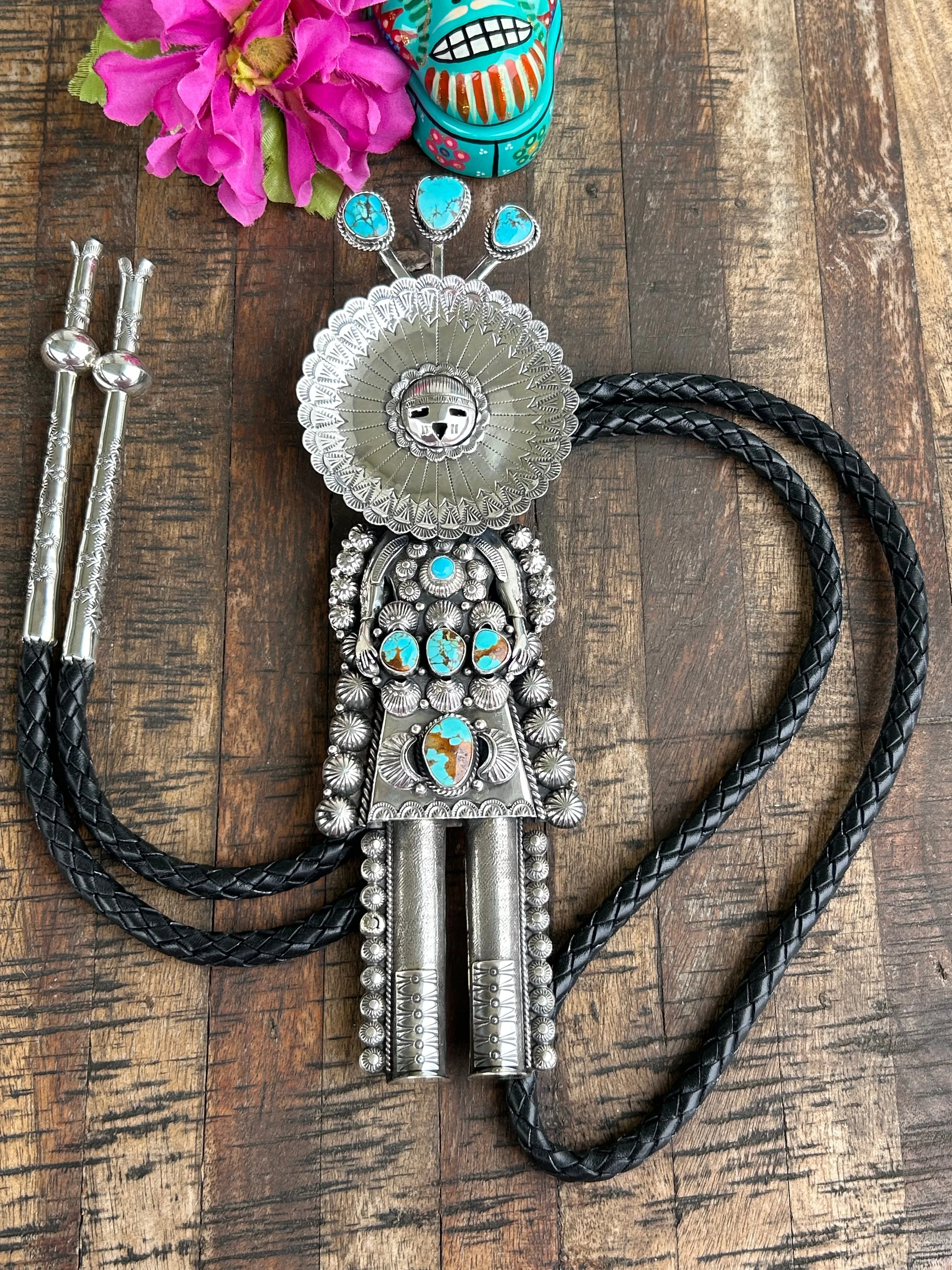 "Sun Face" Kachina Bolo