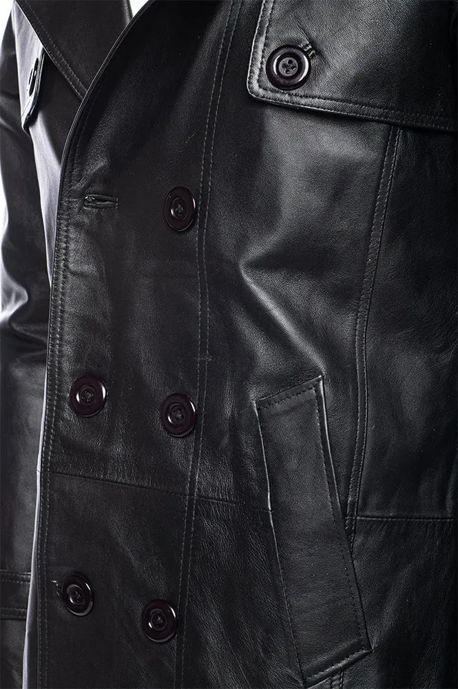 Reiner Black Buttoned up Long coat