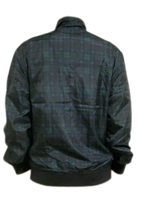 Tartan check nylon jacket