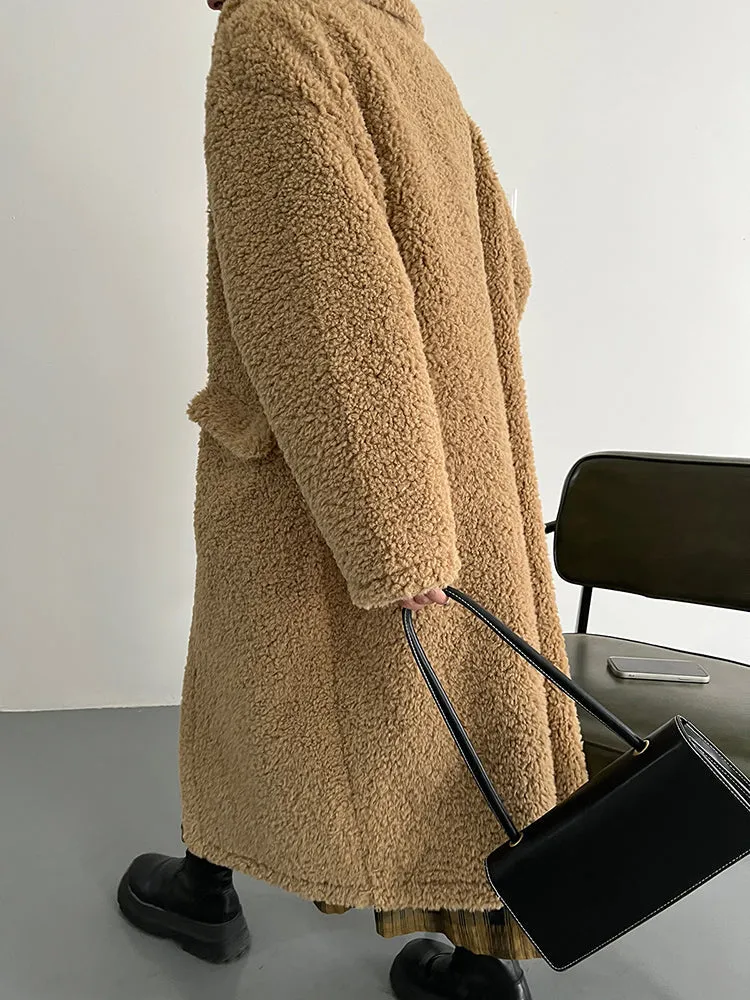 Teeka Fuzz Coat - Khaki