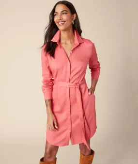 TENCEL Lyocell Belted Felicity Shirtdress