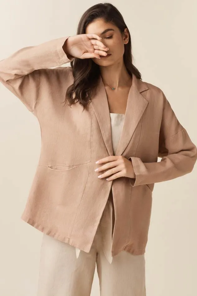 The Linen Belted Blazer