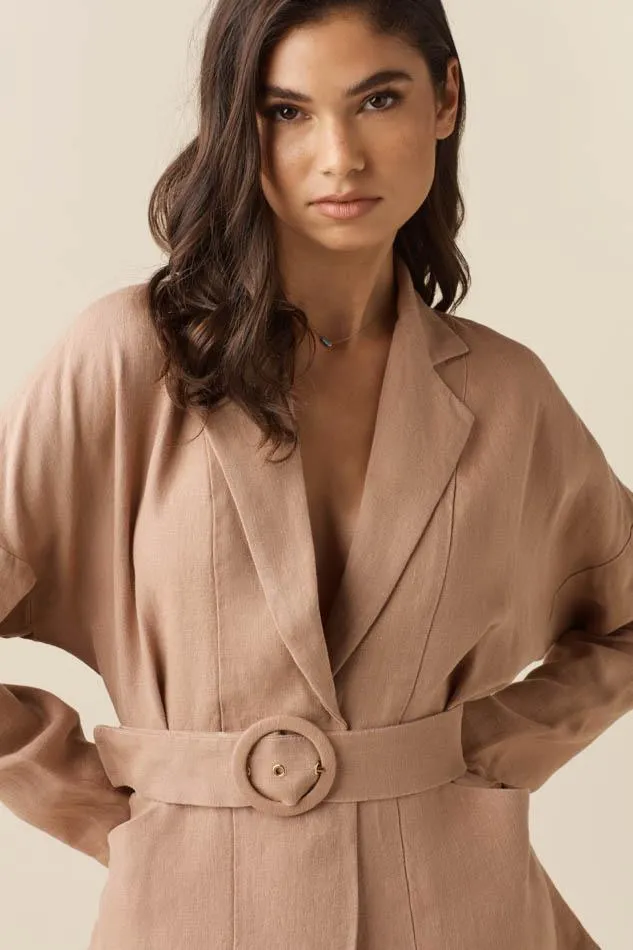 The Linen Belted Blazer