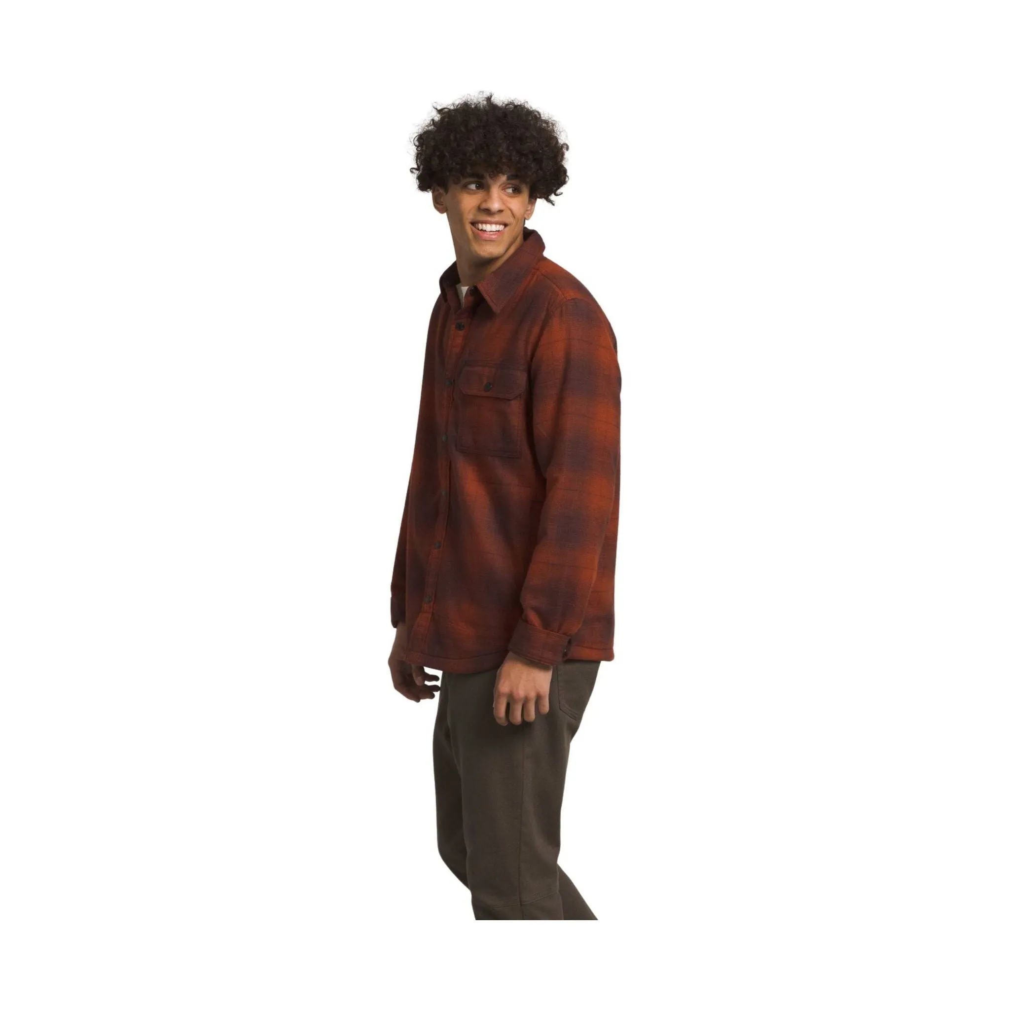 The North Face Men's Campshire Shirt - Brandy Brown Medium Half Dome Shadow Plaid