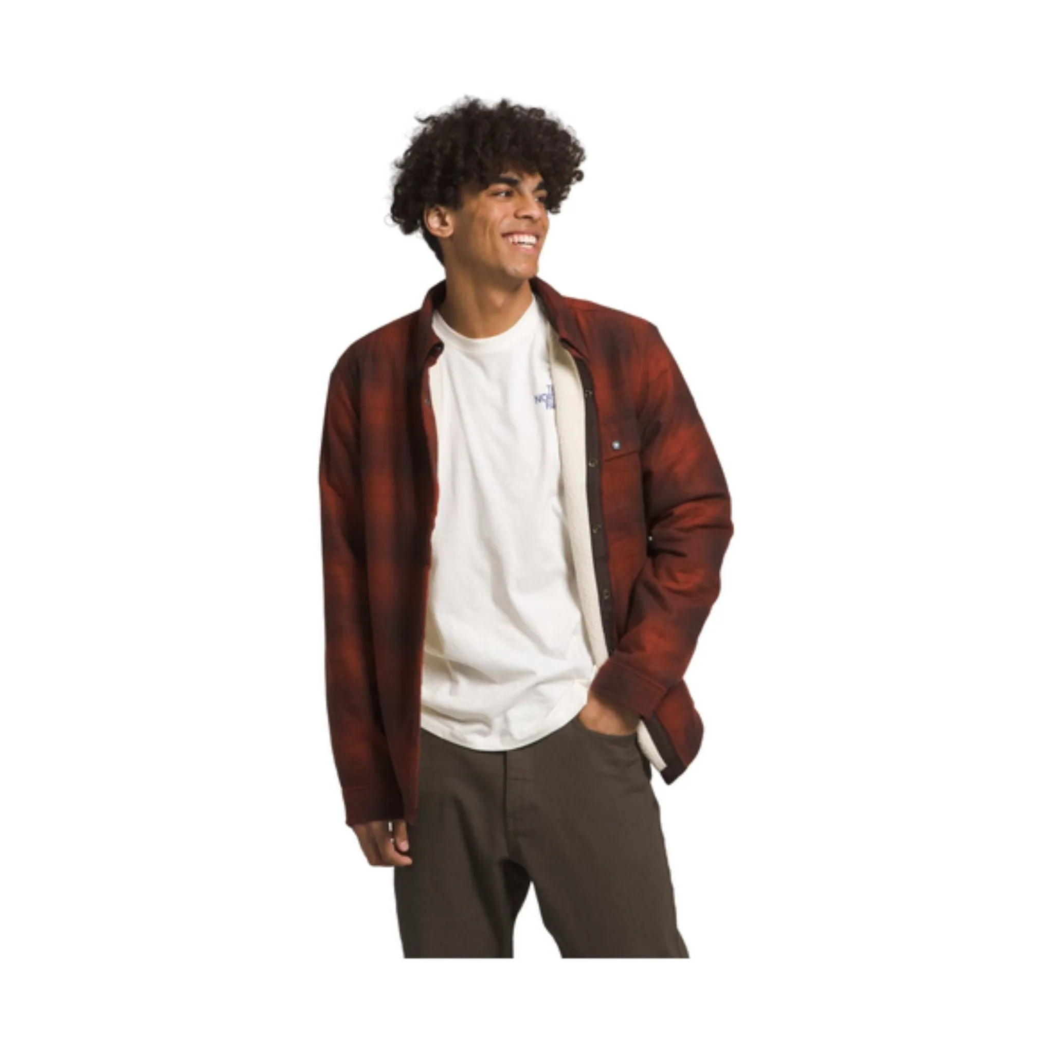 The North Face Men's Campshire Shirt - Brandy Brown Medium Half Dome Shadow Plaid