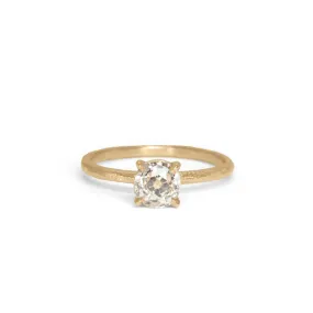 The Pacific 0.79 Old Mine Cut Diamond Engagement Ring