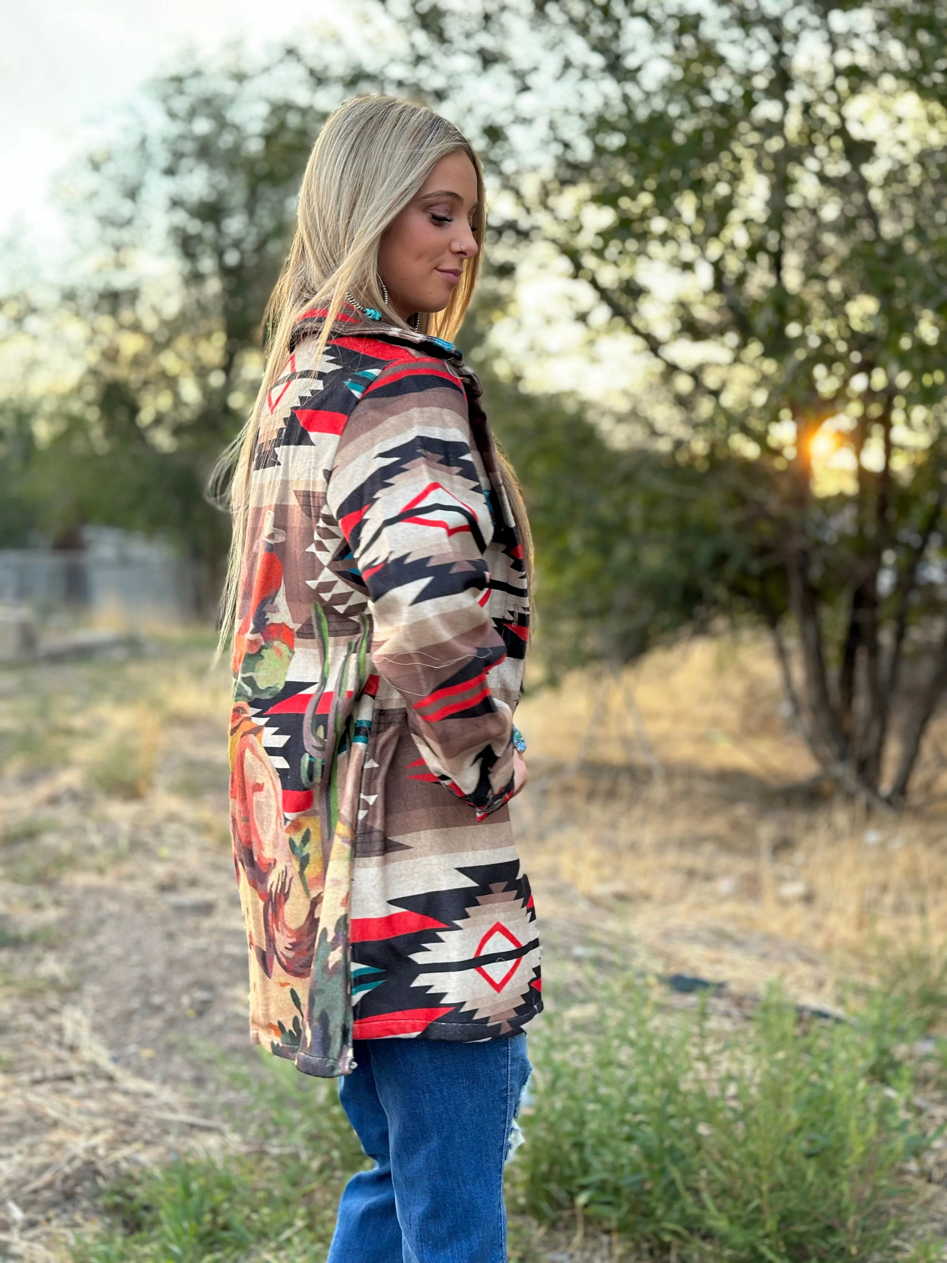 The Rivera Ranch Cactus Cowboy Aztec Coat