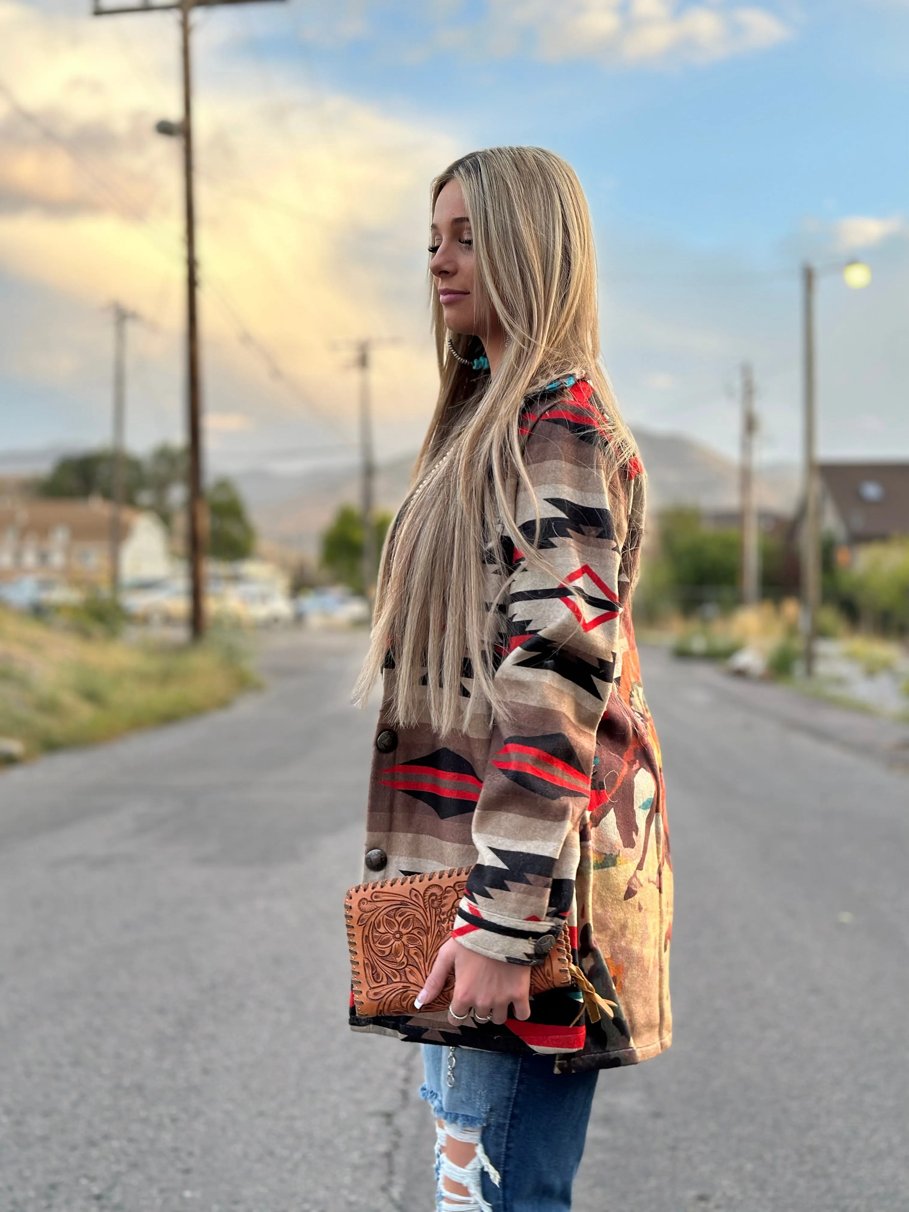 The Rivera Ranch Cactus Cowboy Aztec Coat