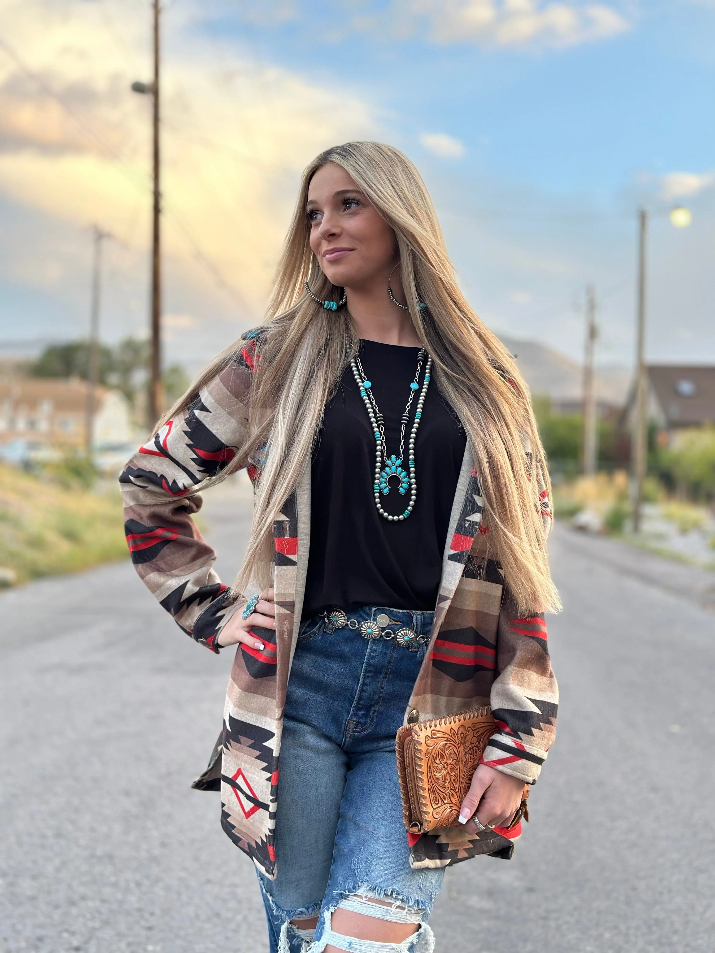 The Rivera Ranch Cactus Cowboy Aztec Coat