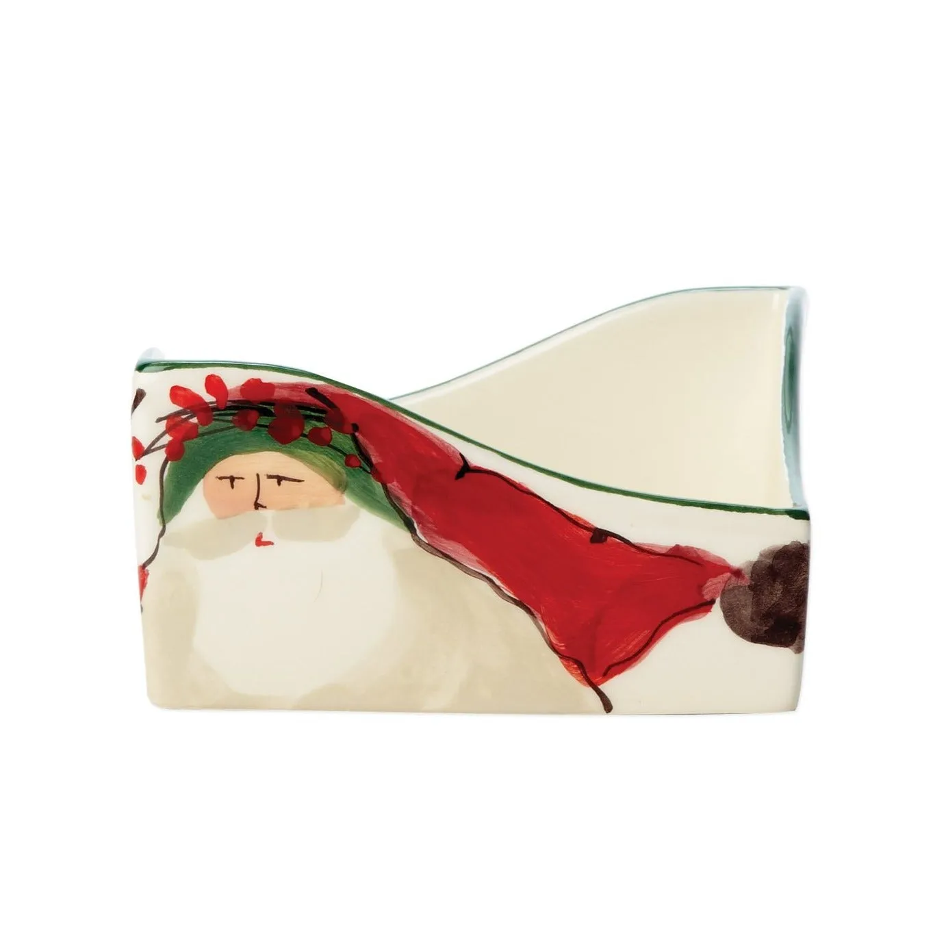 VIETRI Old St. Nick Cocktail Napkin Holder