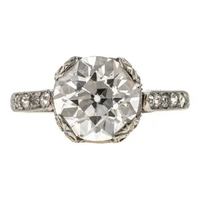 Vintage Tiffany & Co. Engagement Ring, Old European cut 2.50ct.