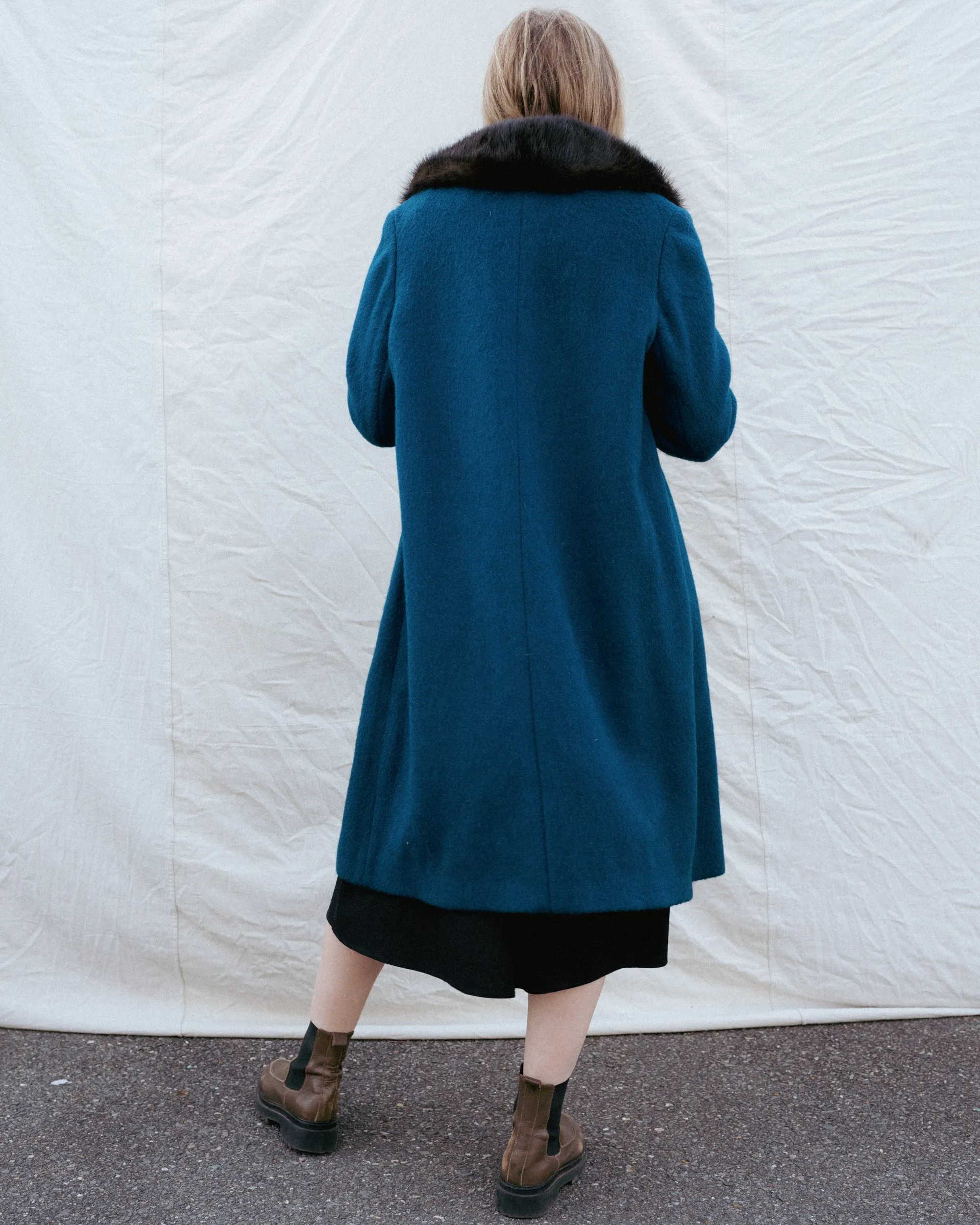 Vintage Wool   Mink BERLIN Coat #9 (S)