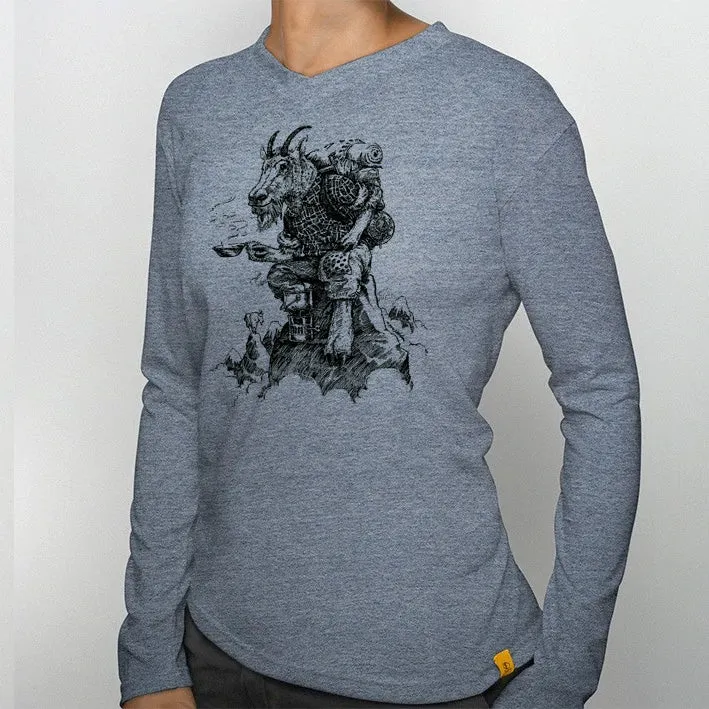 Women’s Long Sleeve V-Neck Old Goat