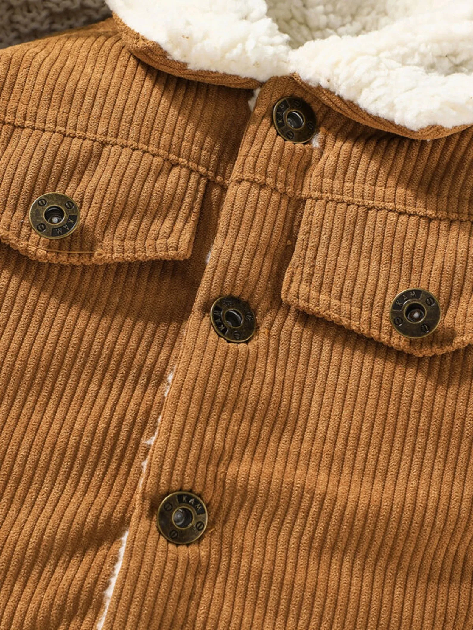 Wooley Retro Jacket | Camel