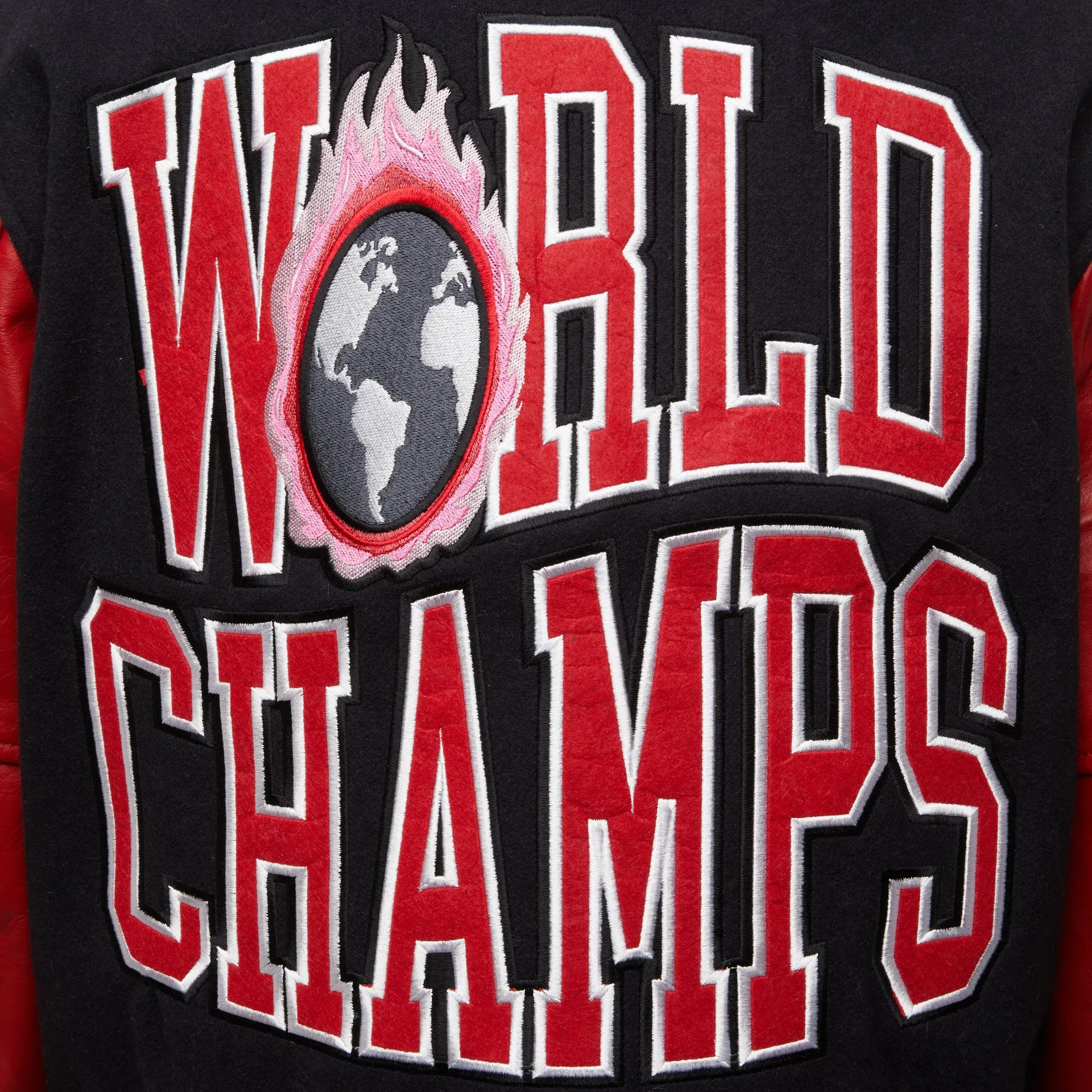 World Champs Letterman Jacket Red